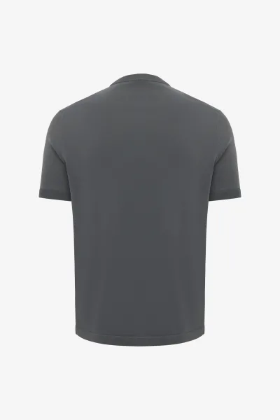 Roundneck T-shirt | Donkergrijs