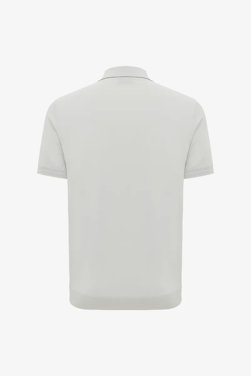 Gebreide Polo | Lichtgroen