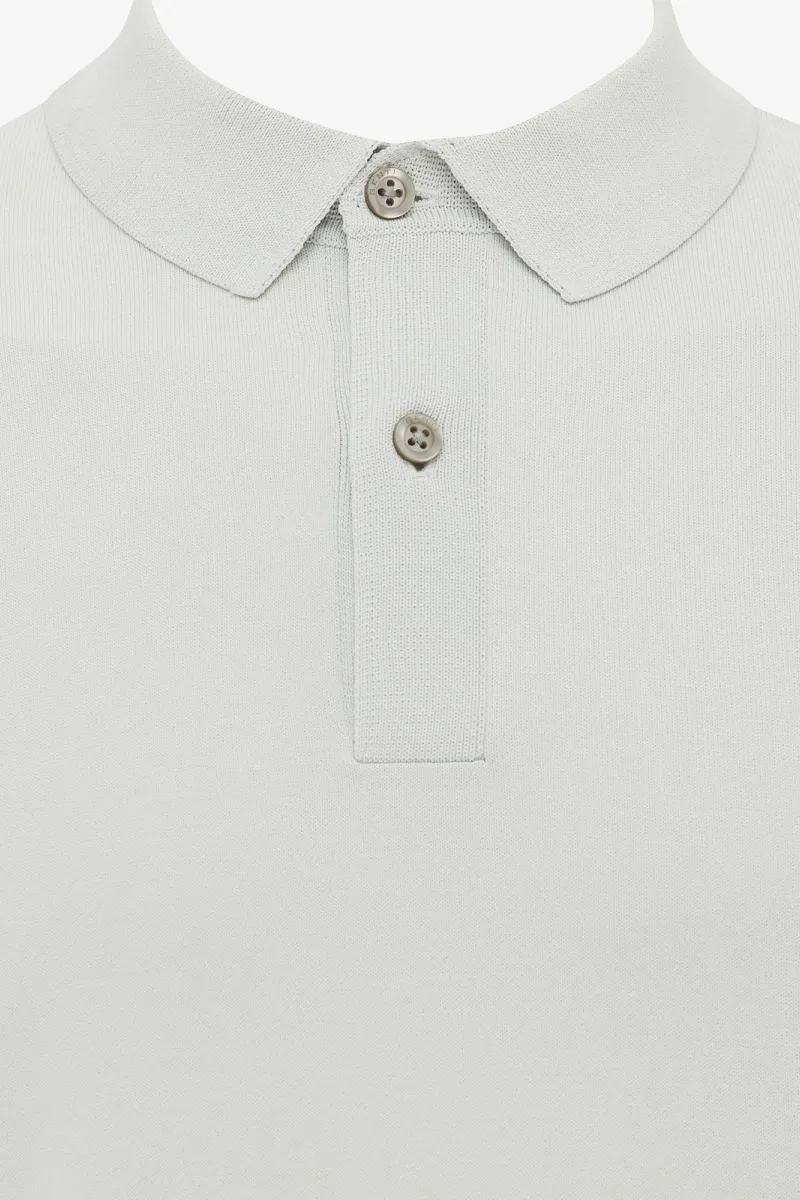 Gebreide Polo | Lichtgroen