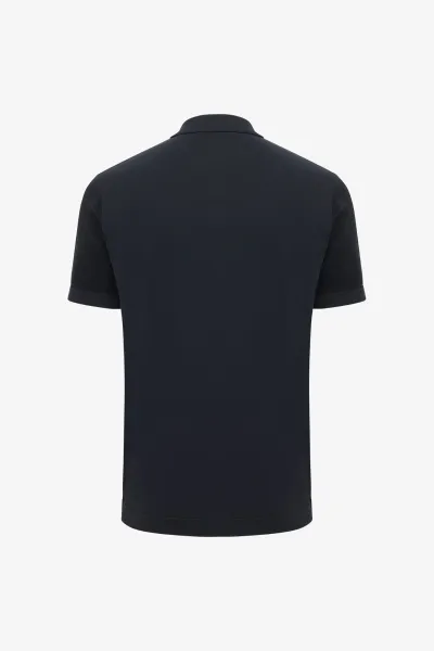 Polo 8-knoops | Donkerblauw