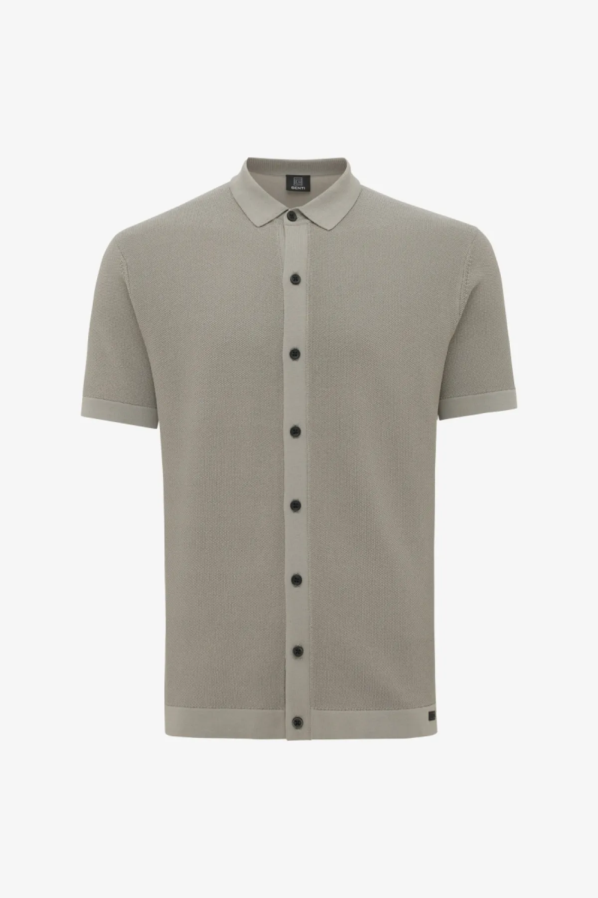 Polo 8-knoops | Bruin