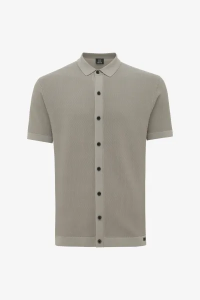 Polo 8-knoops | Bruin