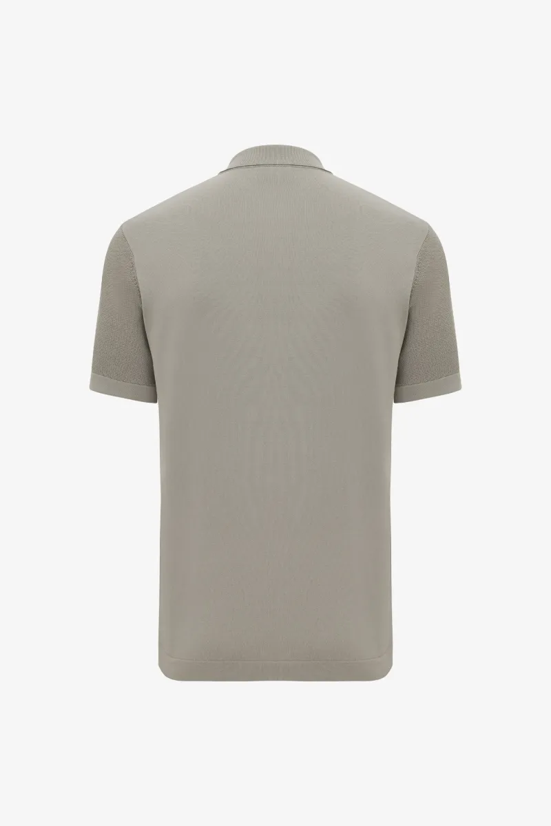 Polo 8-knoops | Bruin