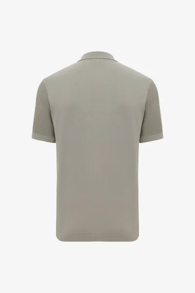 Polo 8-knoops | Bruin