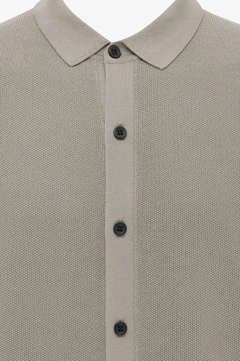 Polo 8-knoops | Bruin