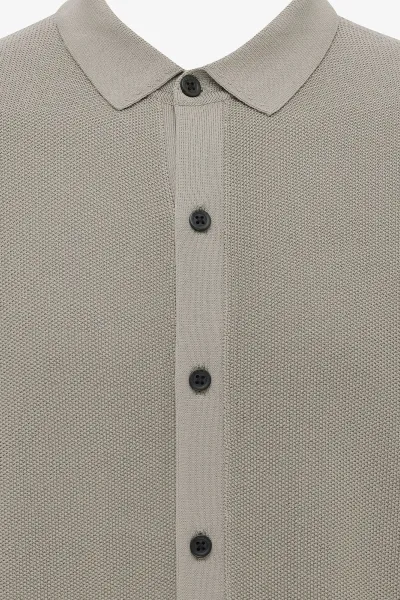 Polo 8-knoops | Bruin