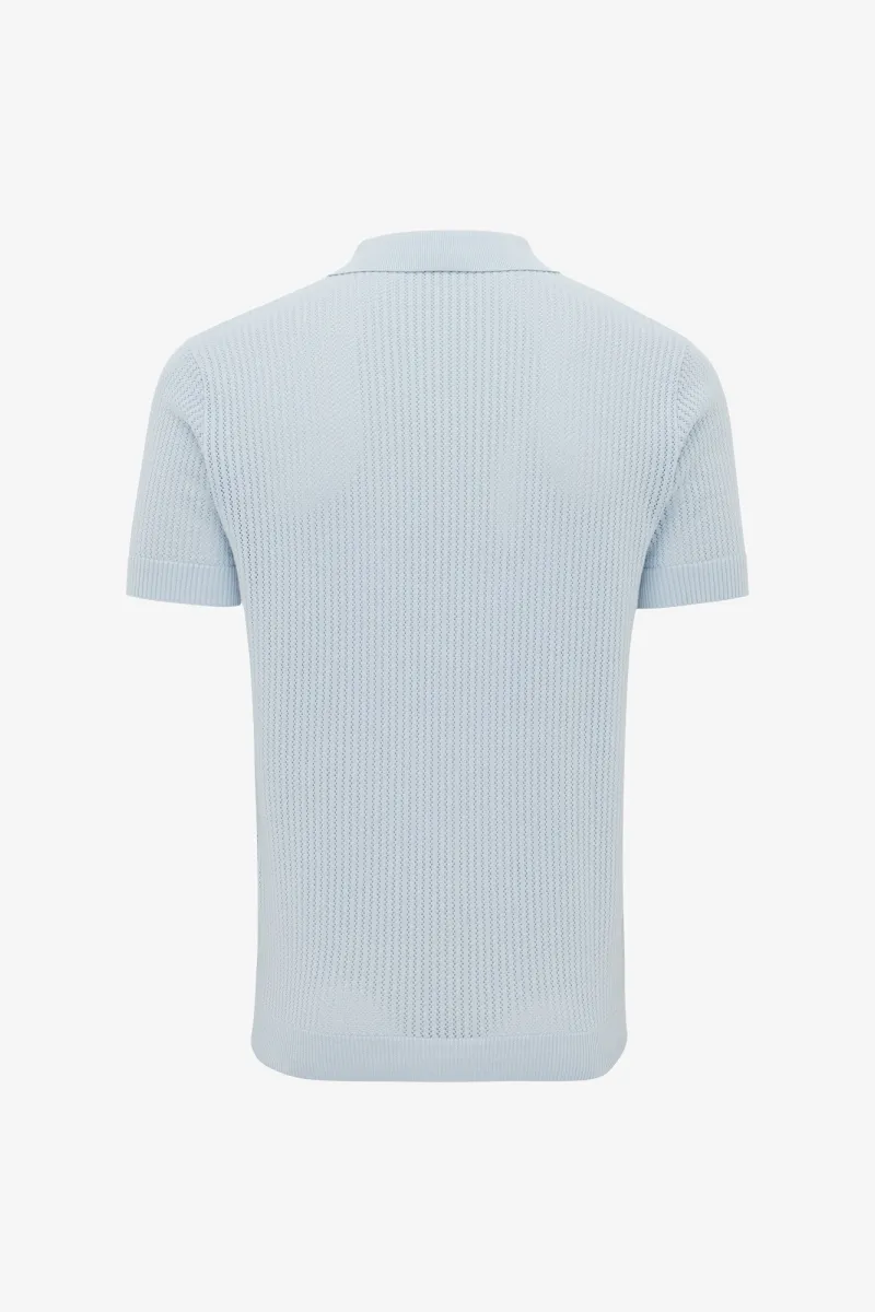 Structuur Polo | Lichtblauw