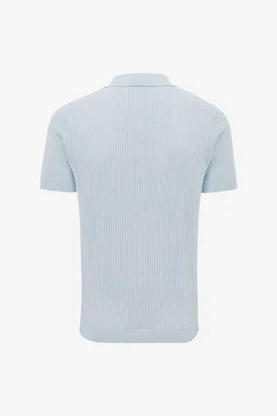 Structuur Polo | Lichtblauw