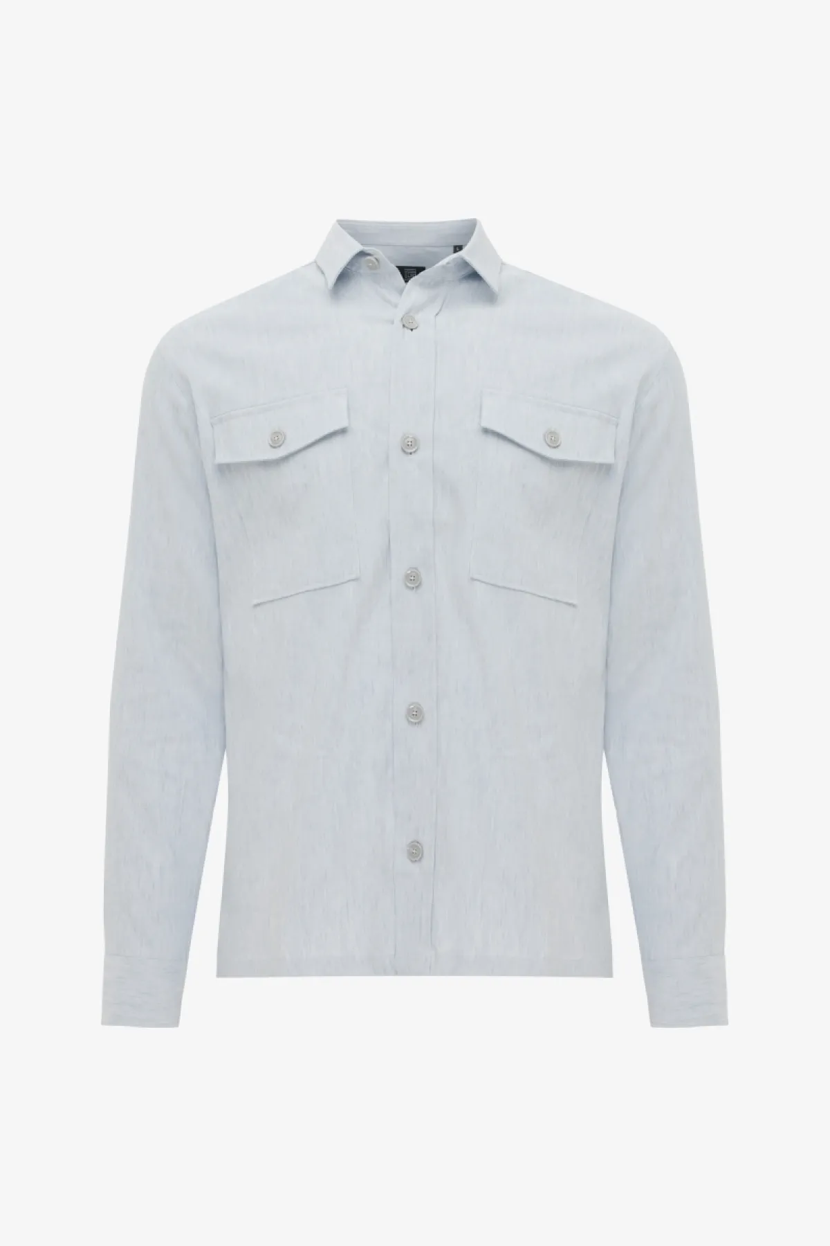 Linnen Overshirt | Lichtblauw