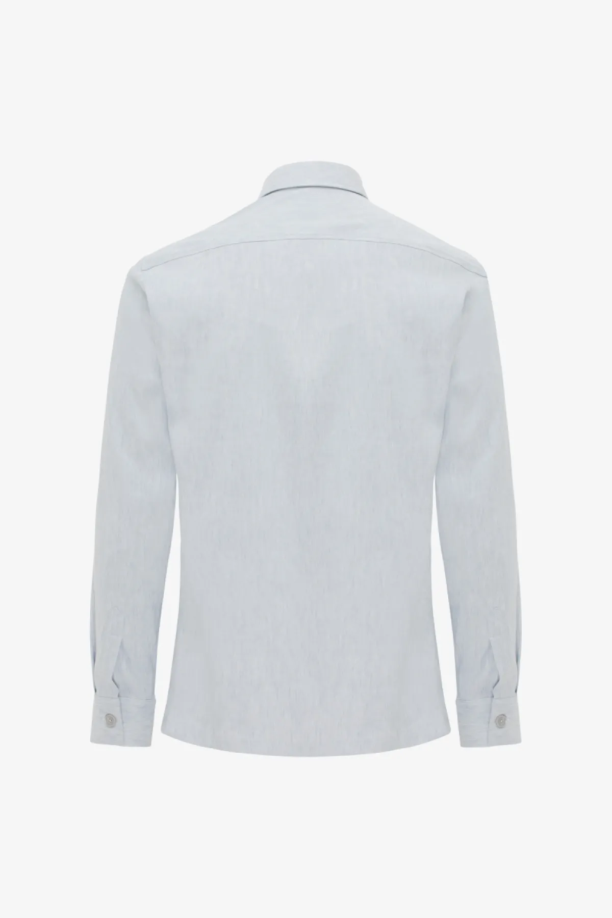 Linnen Overshirt | Lichtblauw