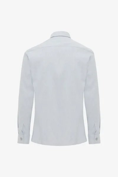 Linnen Overshirt | Lichtblauw