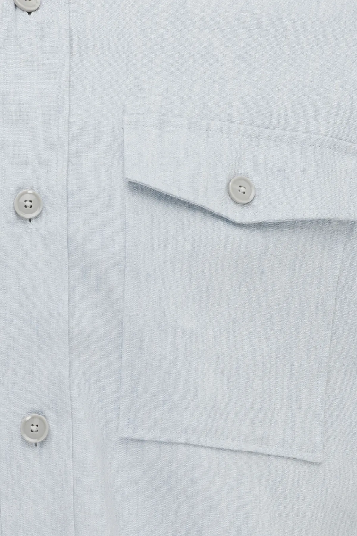 Linnen Overshirt | Lichtblauw