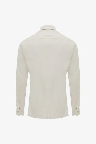 Linnen Overshirt | Beige