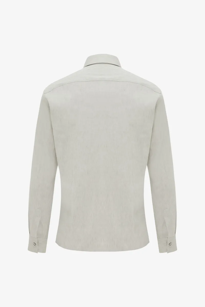 Linnen Overshirt | Lichtgroen