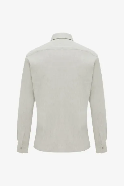 Linnen Overshirt | Lichtgroen