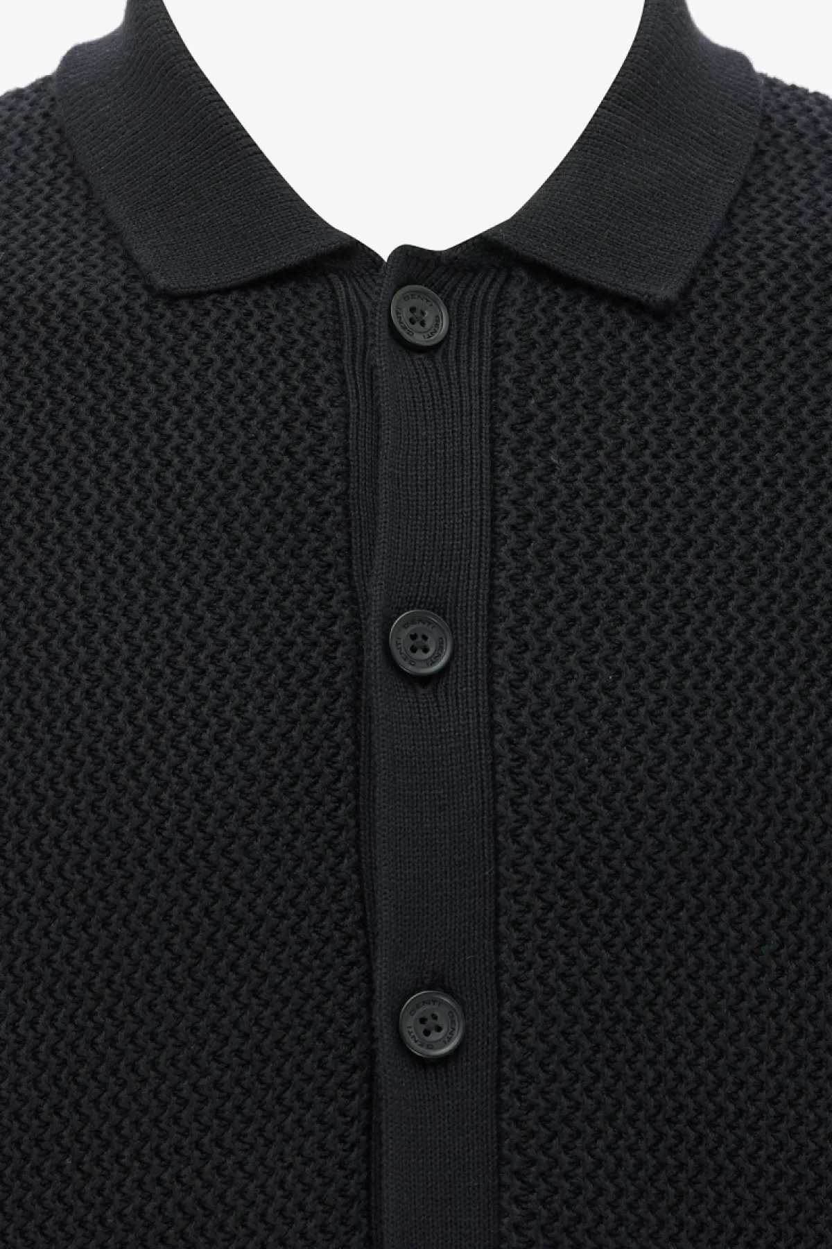 Button Polo | Zwart