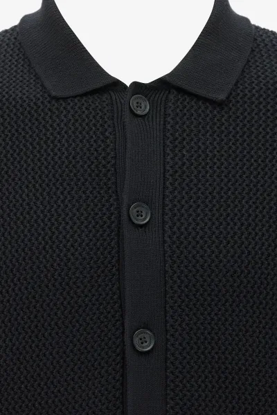 Button Polo | Zwart
