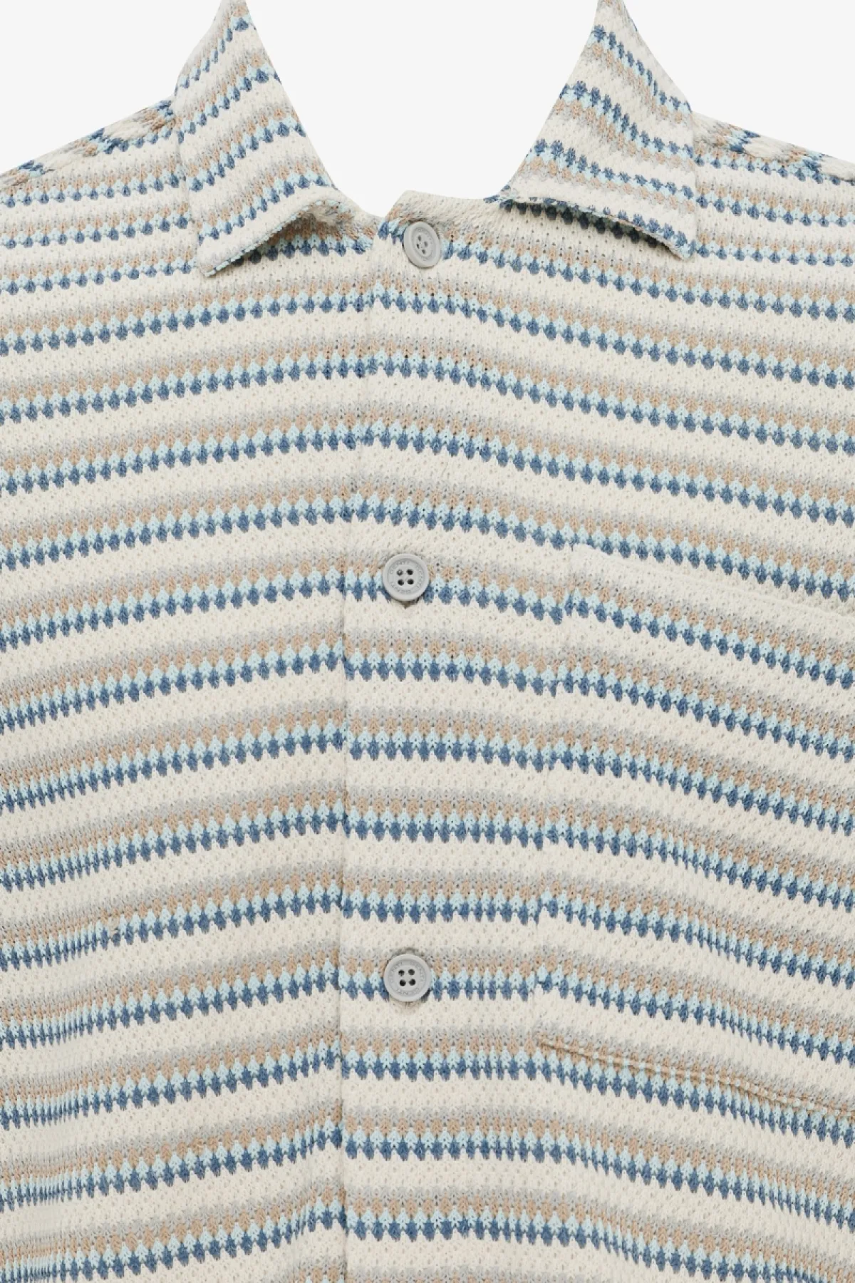 Gestreept Overshirt | Beige