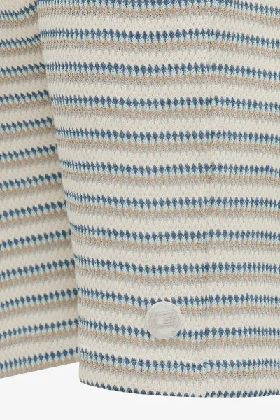 Gestreepte Korte Broek | Beige