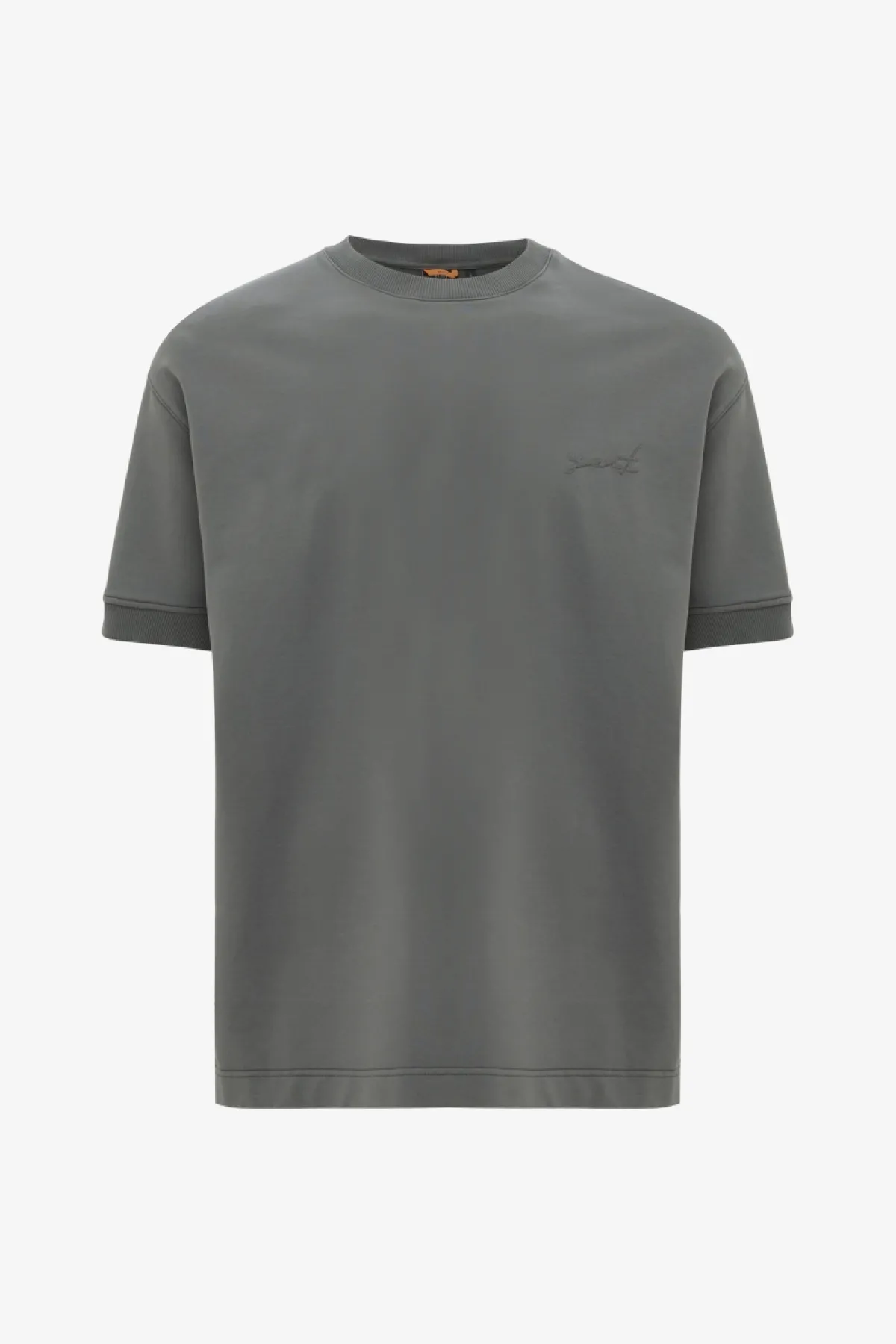 Stretch T-shirt | Donkergrijs