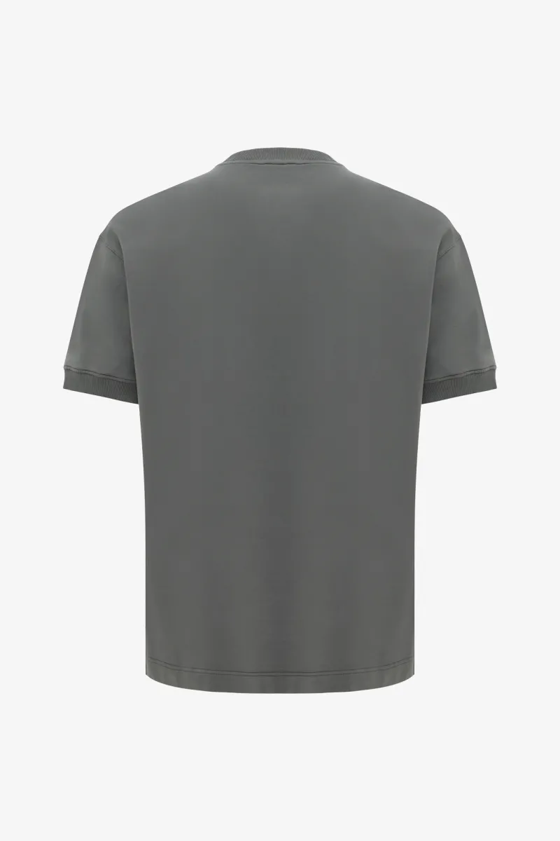 Stretch T-shirt | Donkergrijs