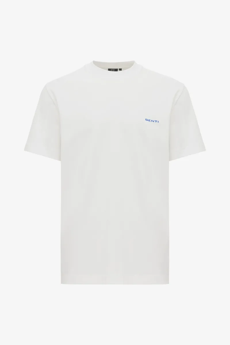 Print T-shirt | Wit