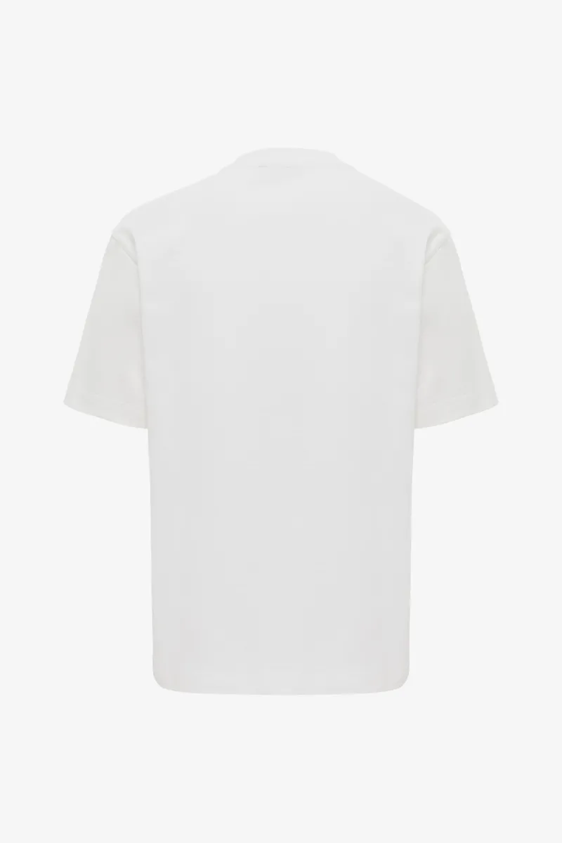 Relaxed fit print T-shirt | Wit