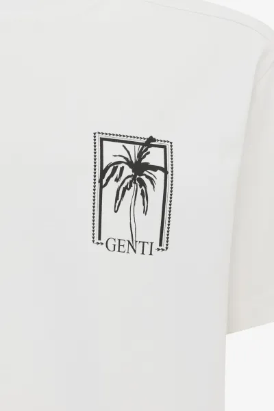 Relaxed fit print T-shirt | Wit