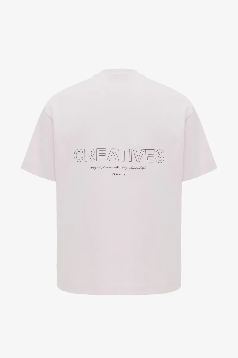 T-shirt Print | Roze