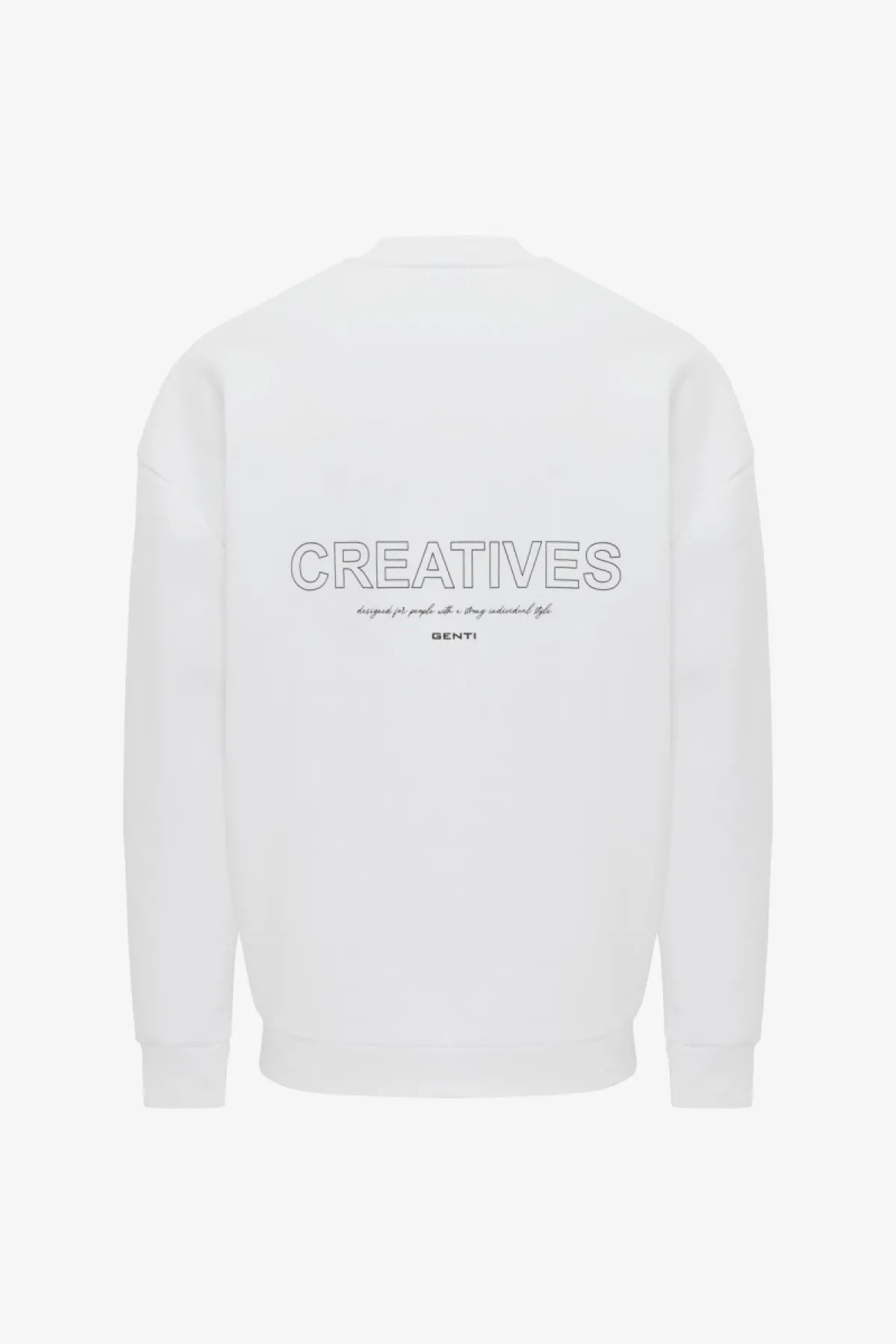 Backprint Sweater | Wit