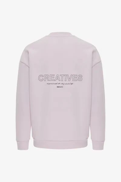 Backprint Sweater | Roze