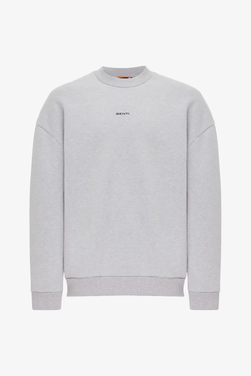 Backprint Sweater | Lichtgrijs