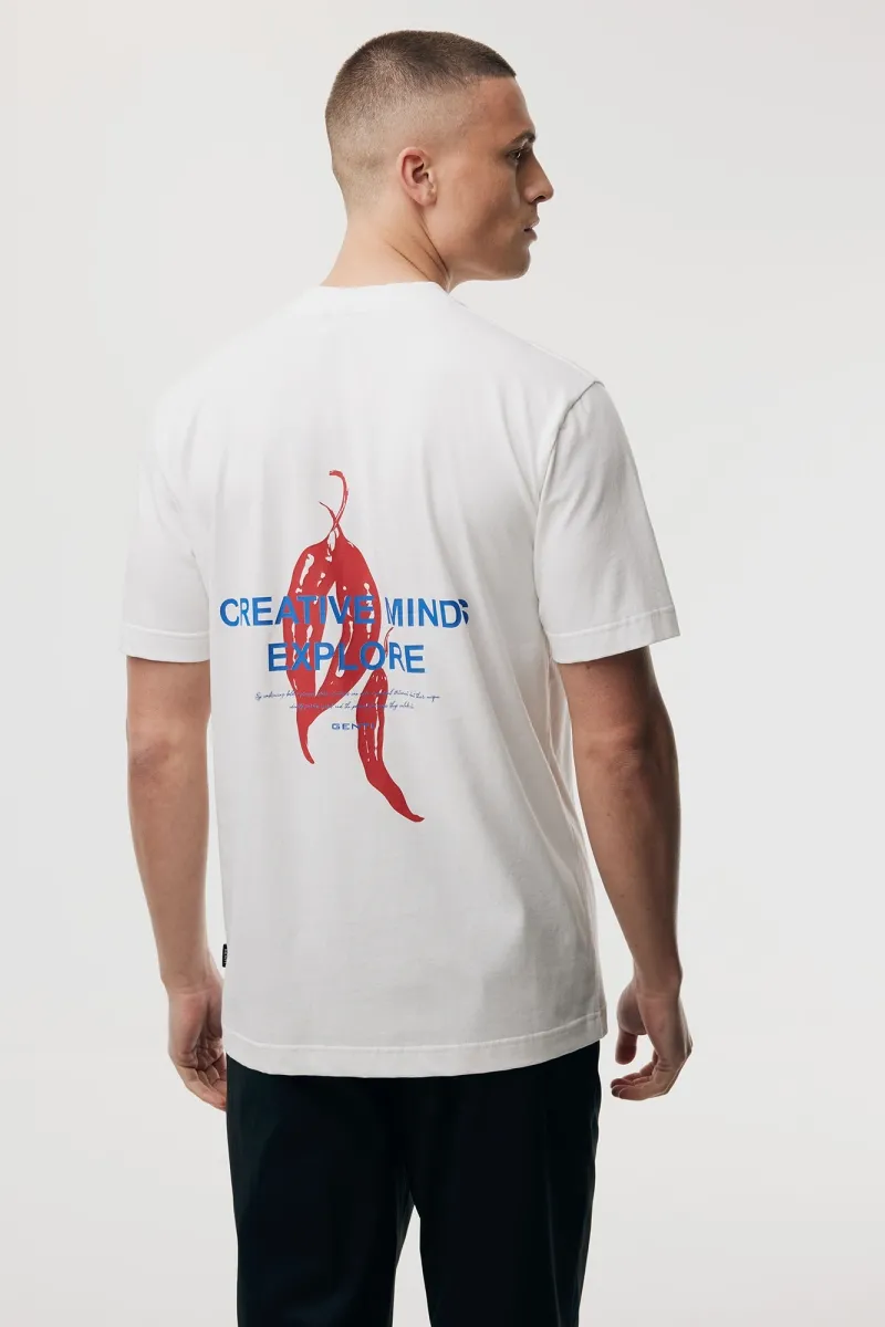 Backprint T-shirt | Wit