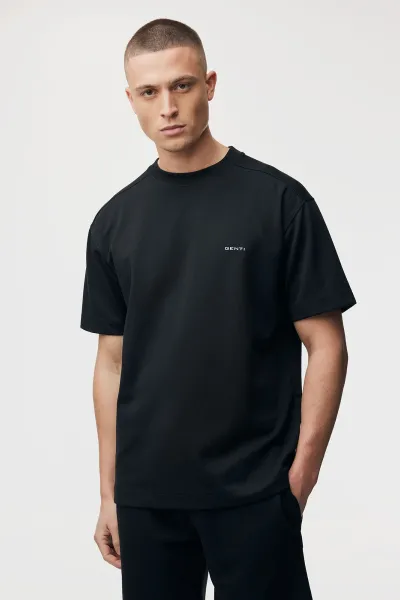 Relaxed fit T-shirt Backprint | Zwart