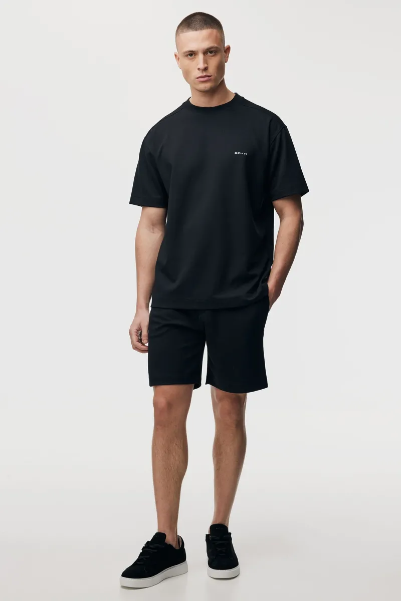 Relaxed fit T-shirt Backprint | Zwart