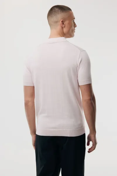 Polo met 2 knopen | Roze