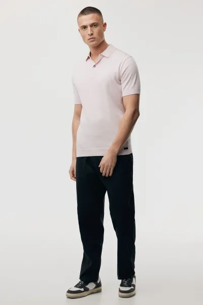 Polo met 2 knopen | Roze