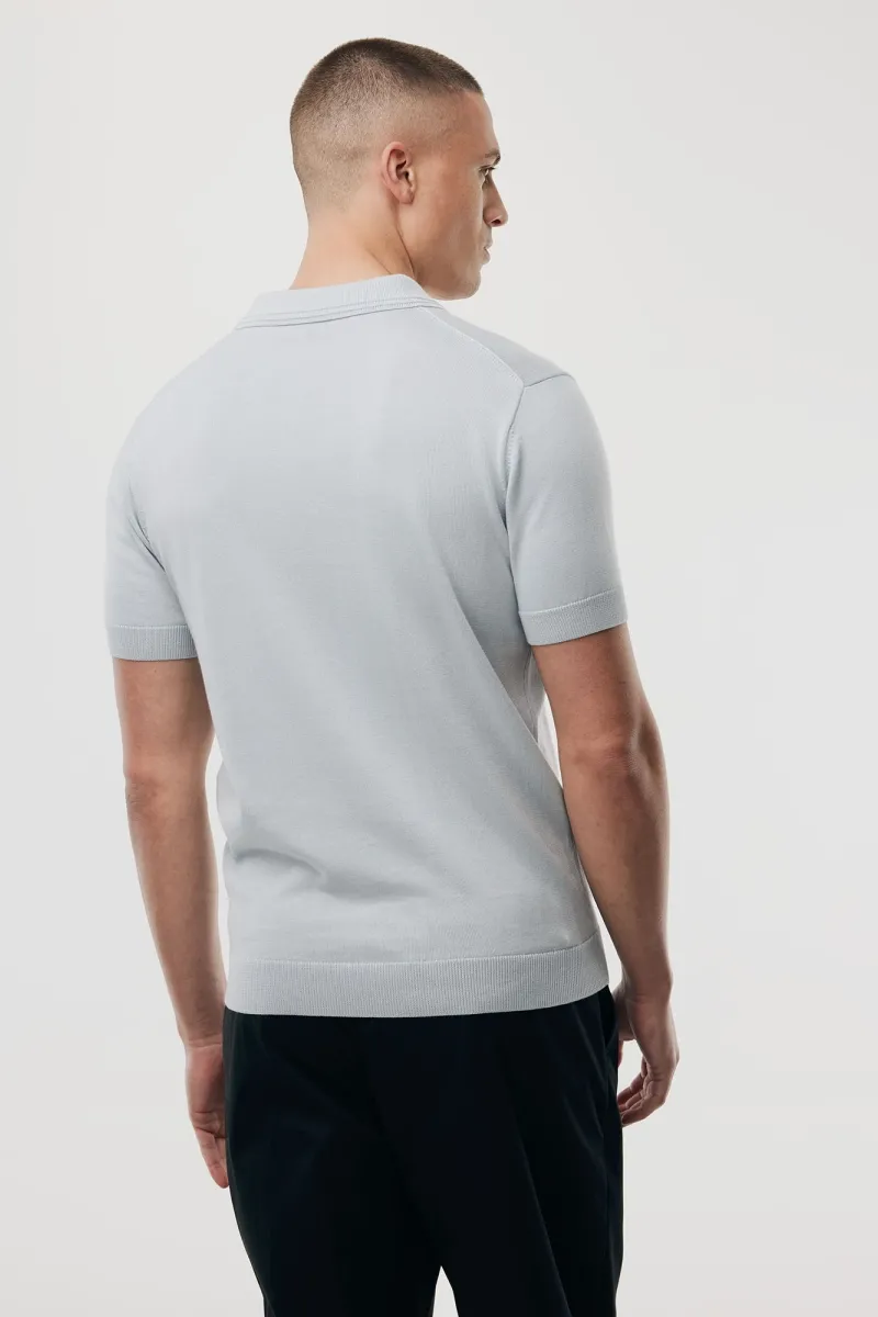 Polo met 2 knopen | Lichtblauw