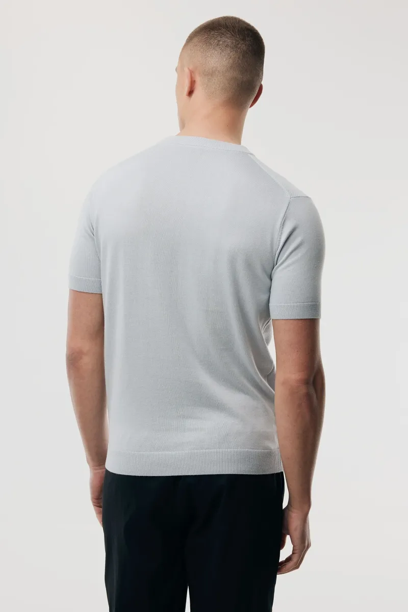 Structuur T-shirt | Lichtblauw