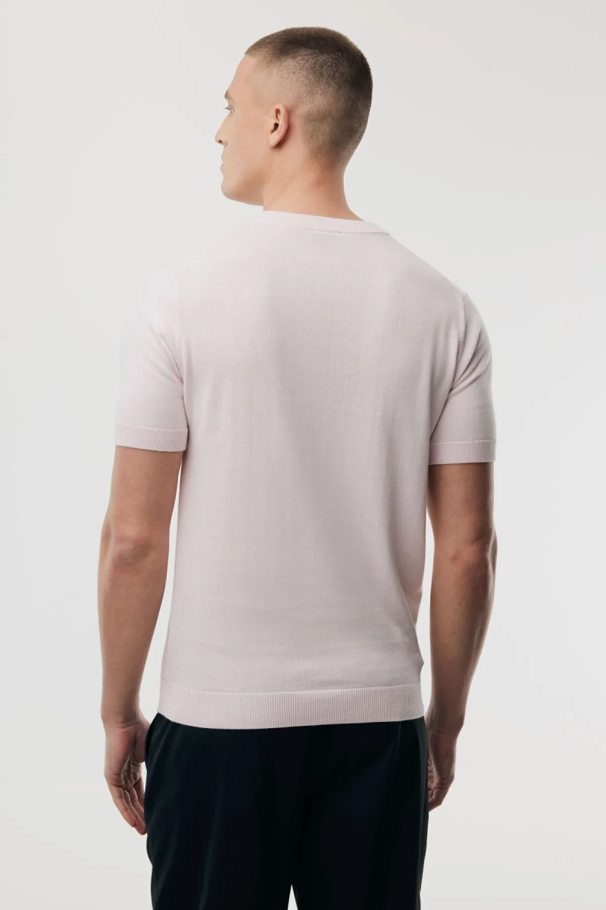 Structuur T-shirt | Roze