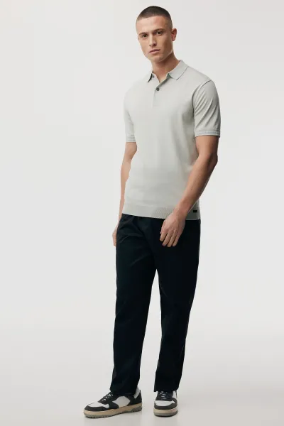 Gebreide Polo | Lichtgroen