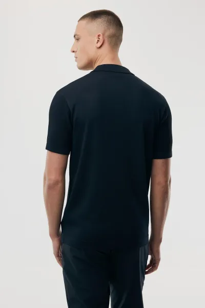 Polo 8-knoops | Donkerblauw