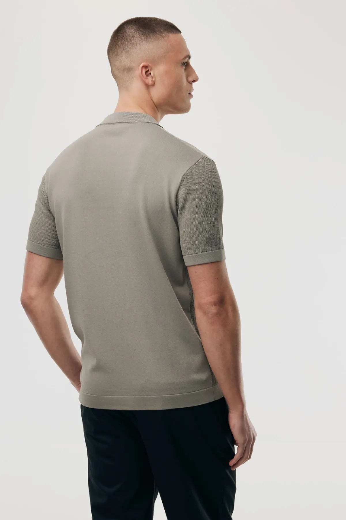 Polo 8-knoops | Bruin