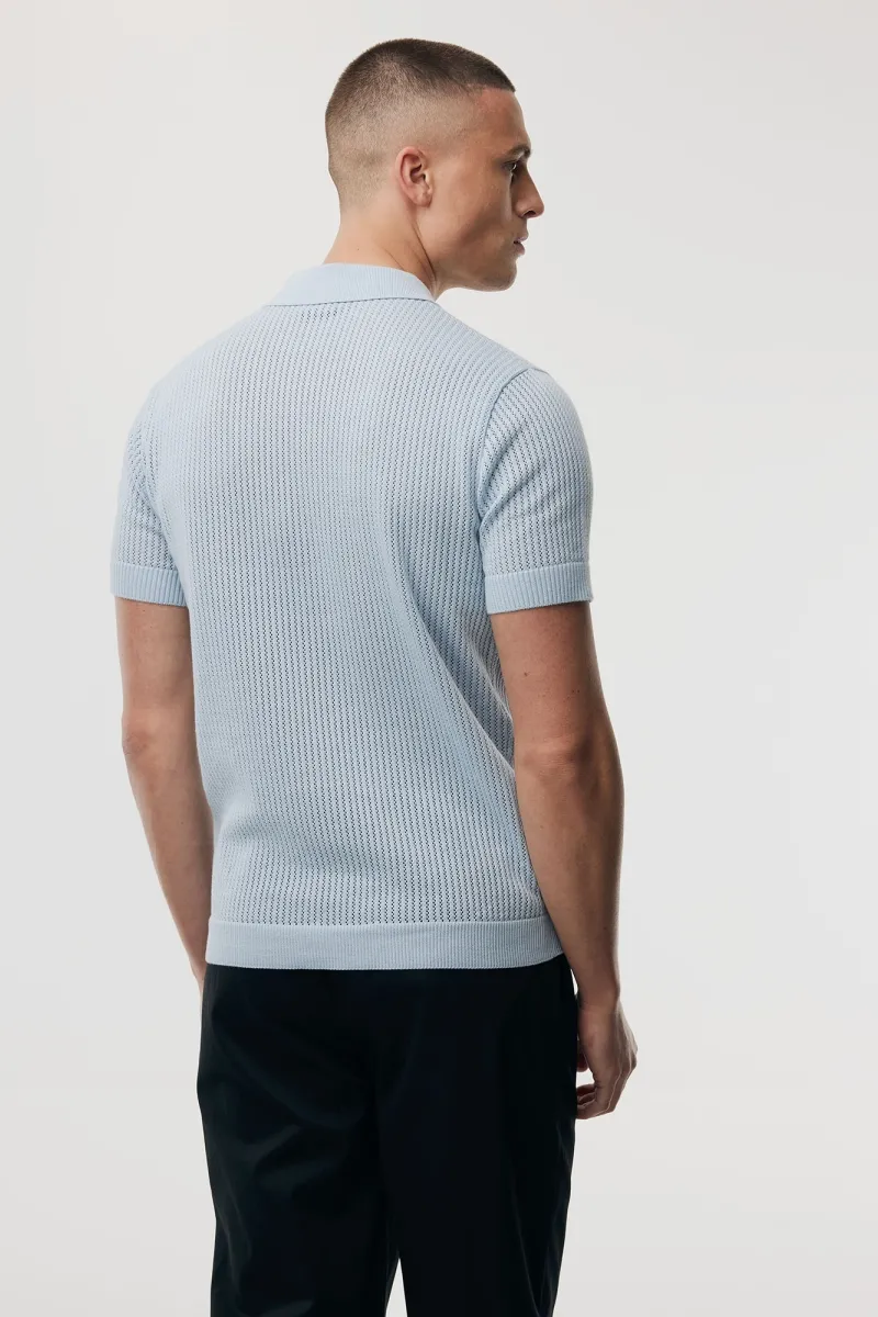 Structuur Polo | Lichtblauw