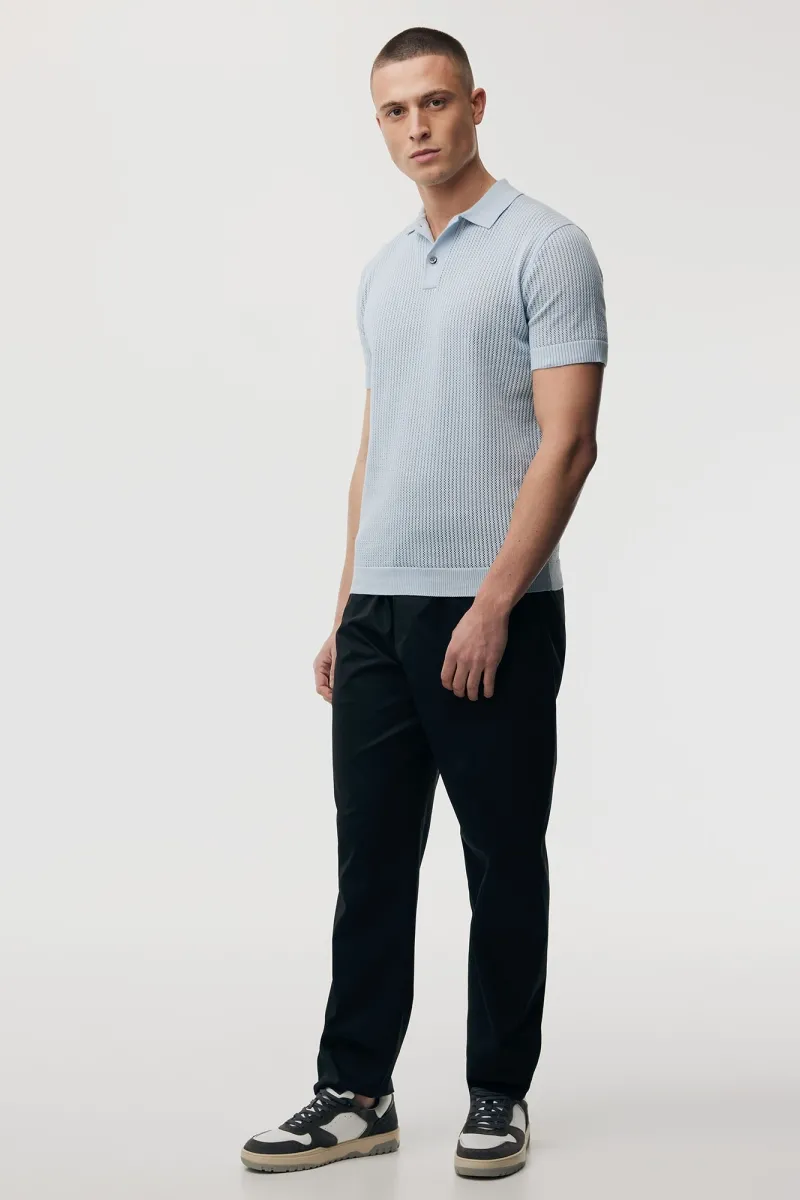 Structuur Polo | Lichtblauw