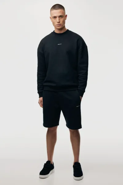 Backprint Sweater | Zwart