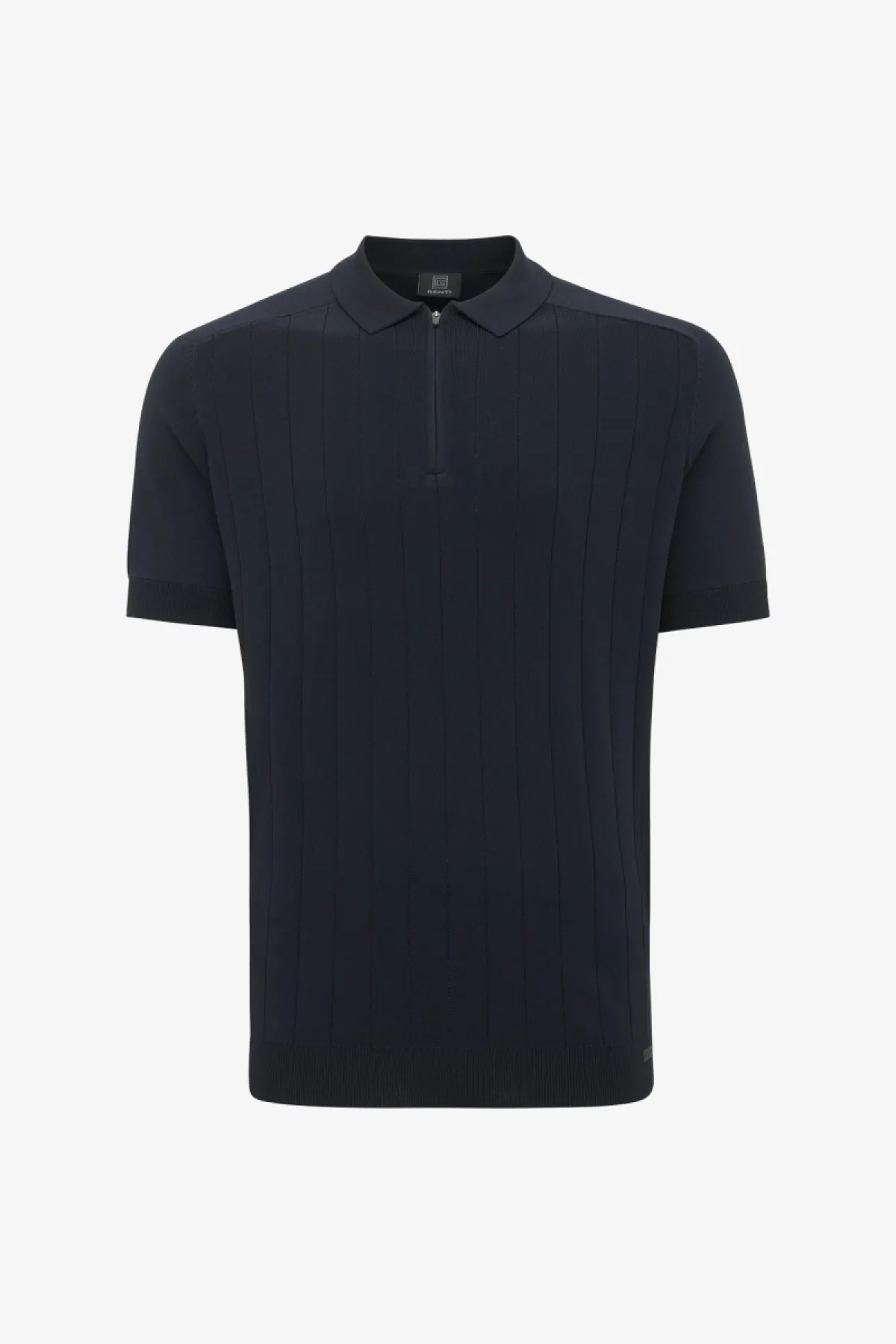 Polo zip | Donkerblauw