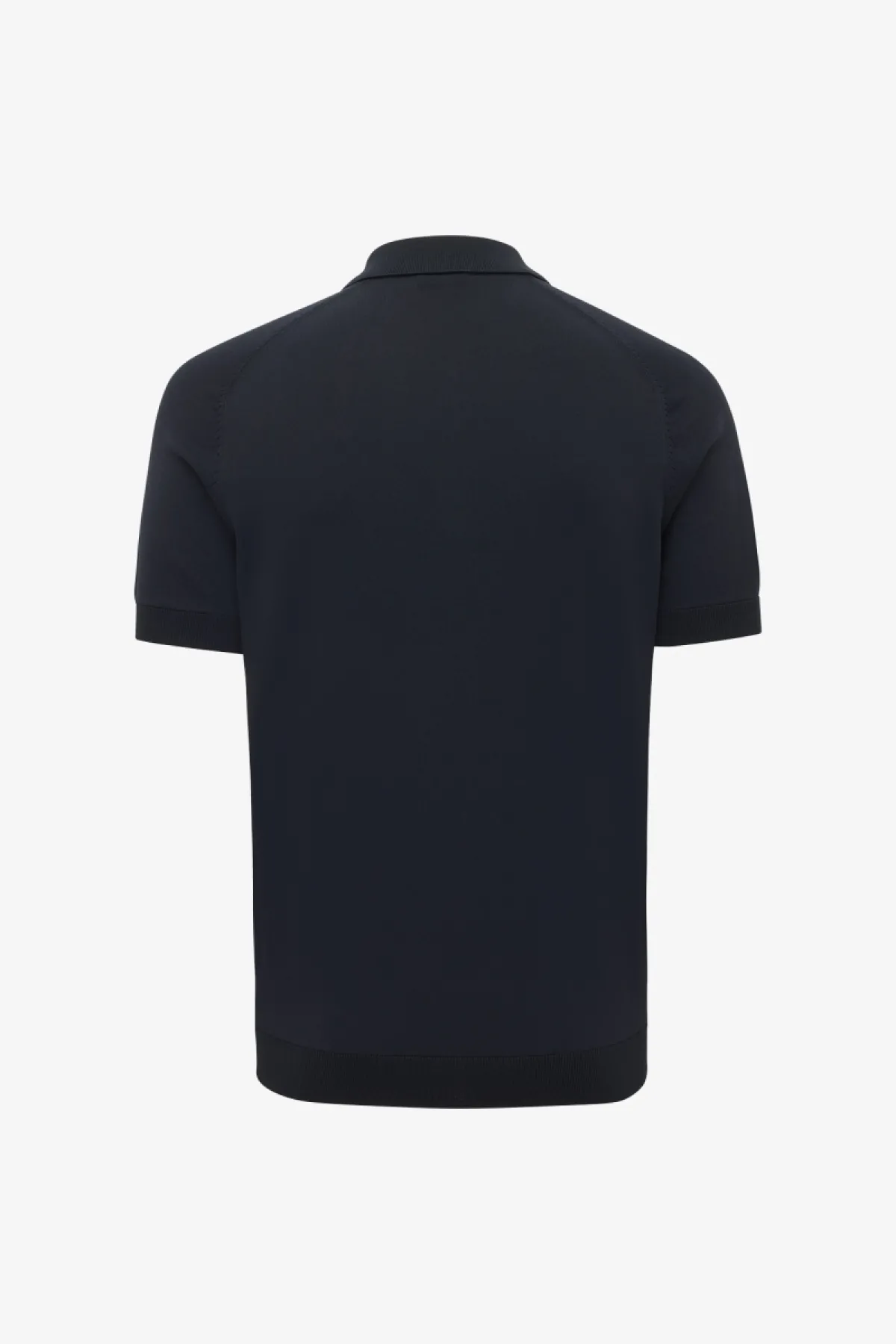 Polo zip | Donkerblauw