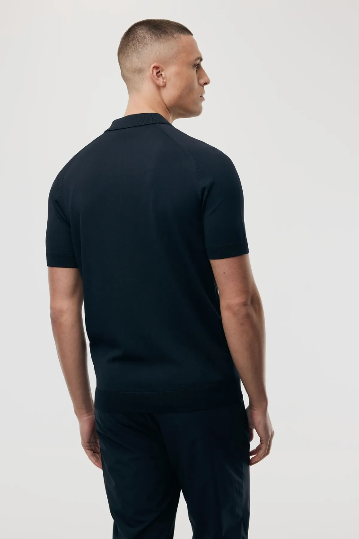 Polo zip | Donkerblauw