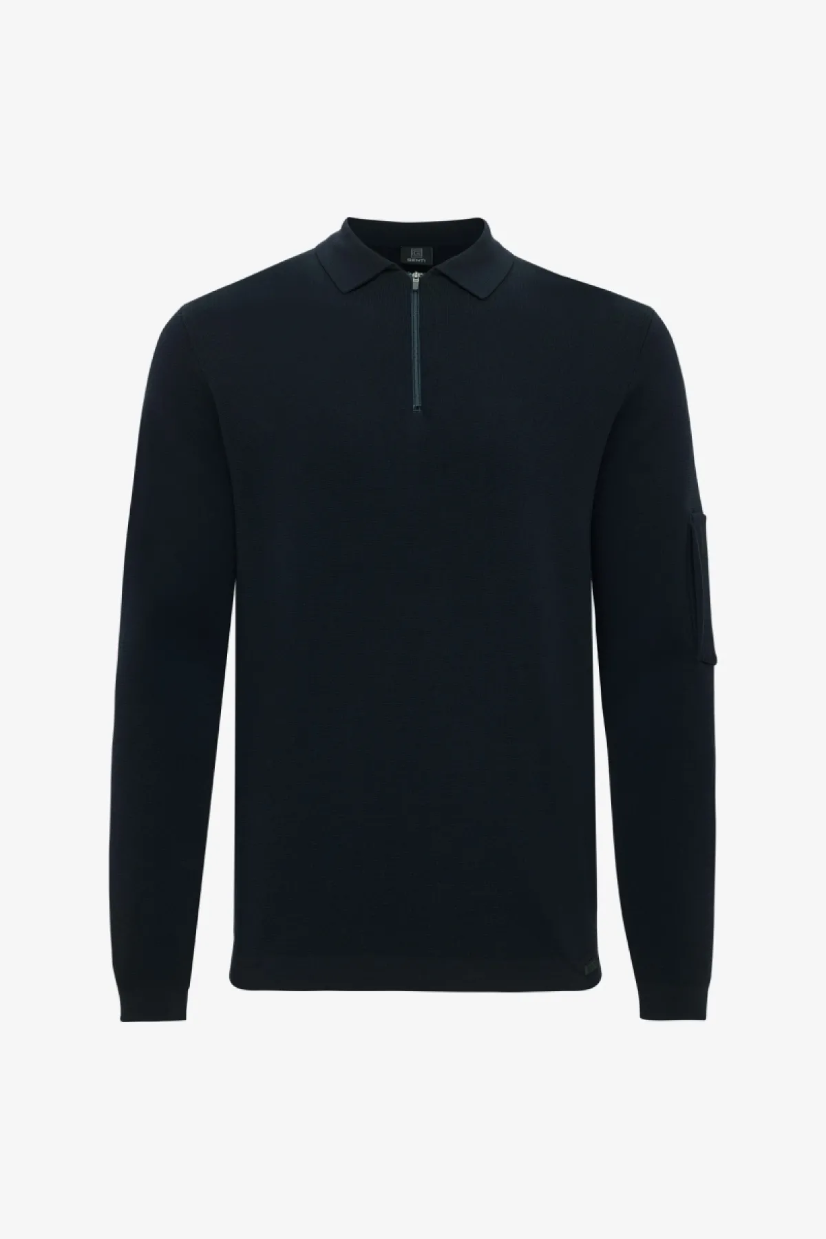Polo zip | Donkerblauw